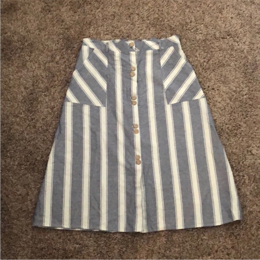 Striped A-Line skirt!